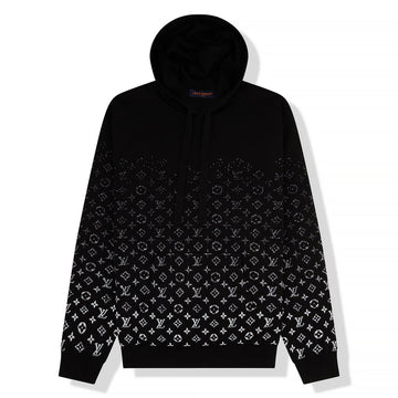 LOUIS VUITTON MONOGRAM GRADIENT KNIT BLACK HOODIE